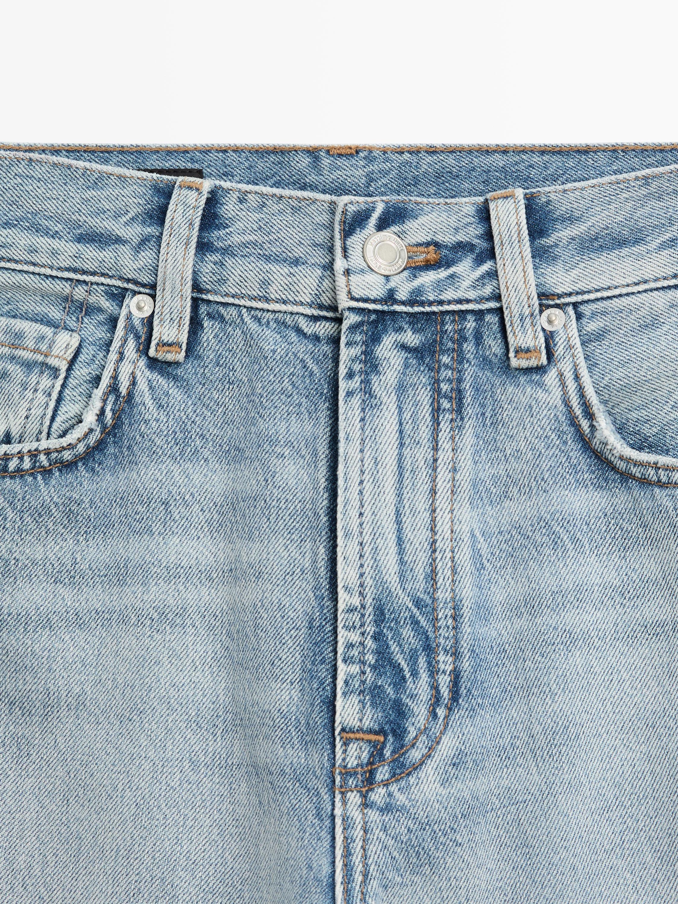 Jean straight taille haute